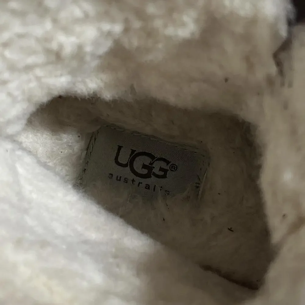 Shearling Sheep Leather Vibram Boots Vintage UGG Waterproof Men Size 11 Lace Up